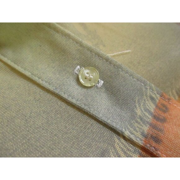 Vintage Women's Disco Shirt Sheer Seagull Graphic Stretch Arnel NWOT 1970's Boho - Picture 8 of 11